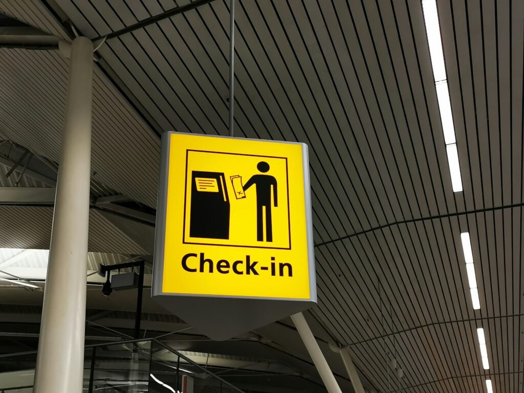Check-In Airport Sign