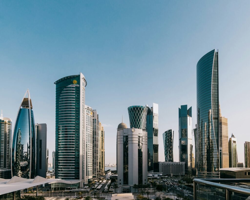 Doha skyscrapers landscape