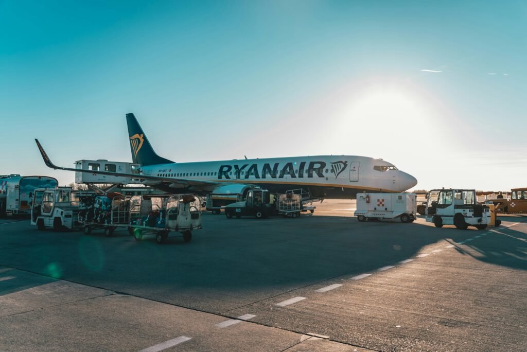 Ryanair Airplane on the tarmac