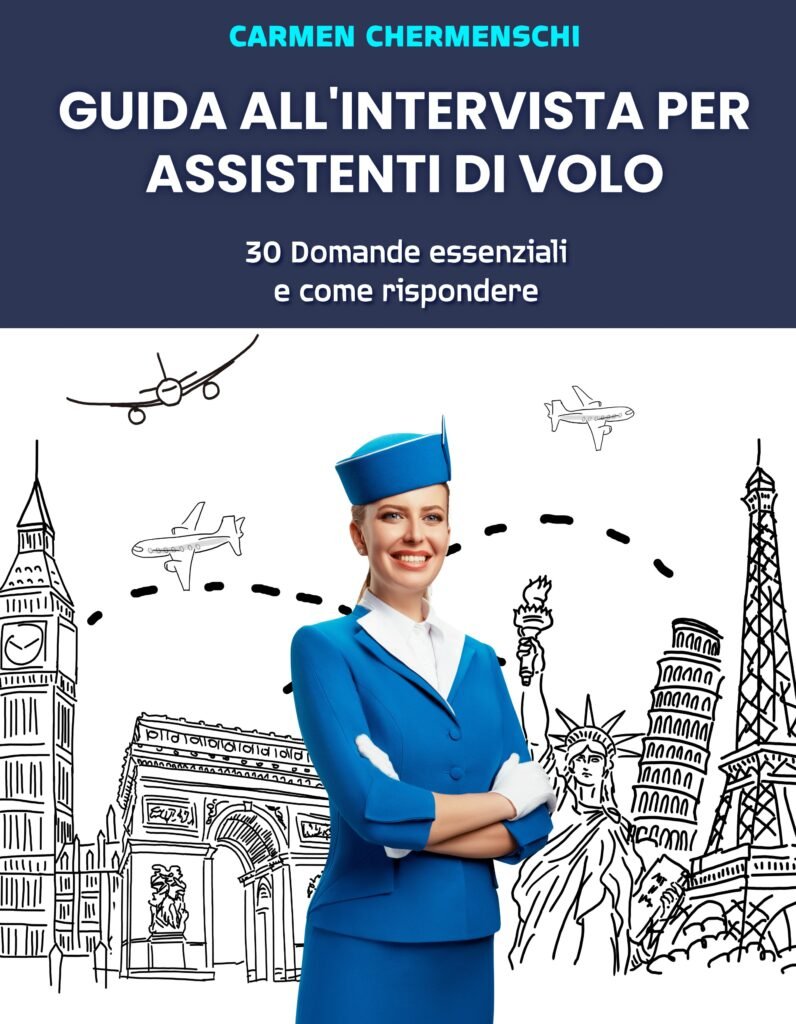 Le 30 domande per diventare assistente di volo -copertina
