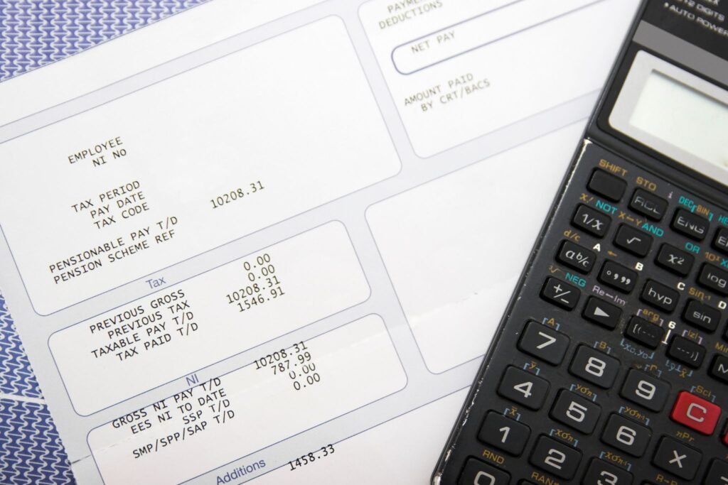 An example of a payslip