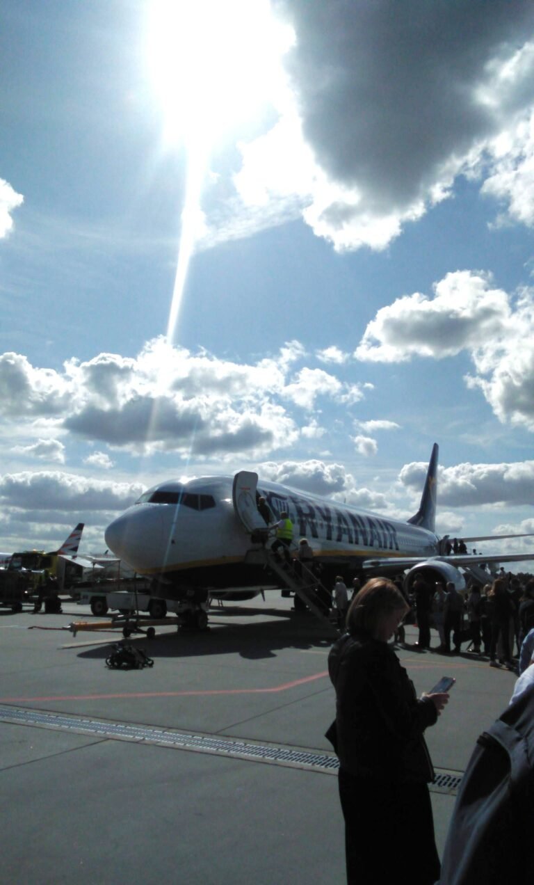 Ryanair passengers embarking