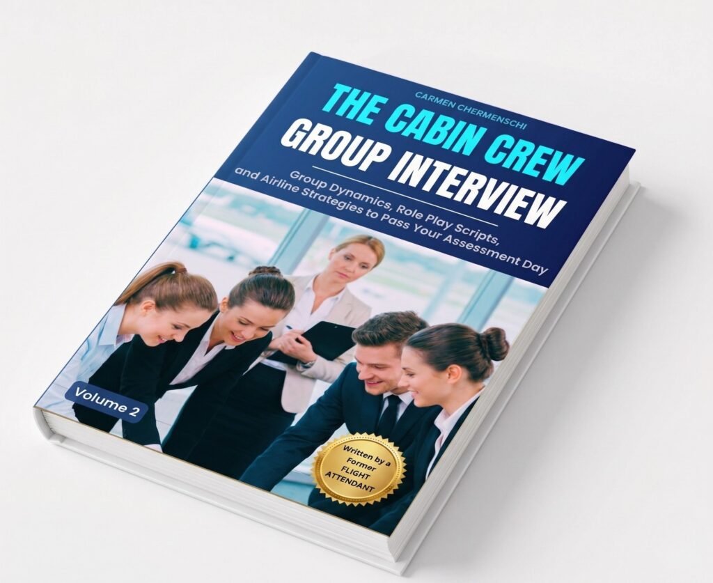 The cabin Crew Group interview - Book on the table